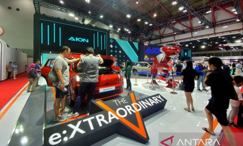 Pilihan mobil listrik di area tempat bawah Rp500 jt pada IIMS 2025