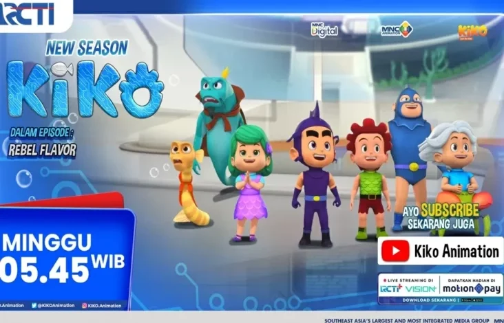 Kiko Season 4 Eps Rebel Flavor, Akhir Pekan 23 Feb 2025 Jam 05.45 Waktu Waktu Pagi pada RCTI – Petualangan Baru pada Pusat Perkotaan Asri Masa Depan