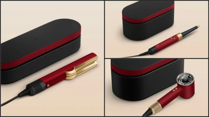 Harga serta juga Spesifikasi Rangkaian Perawatan Rambut Dyson 2025 Edisi Khusus Red Velvet and Gold
