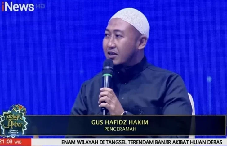 Tausiyah Gus Hafidz Hakim di tempat di Tabligh Akbar Nikmatnya Ramadan: Rezeki Tak Melulu Uang