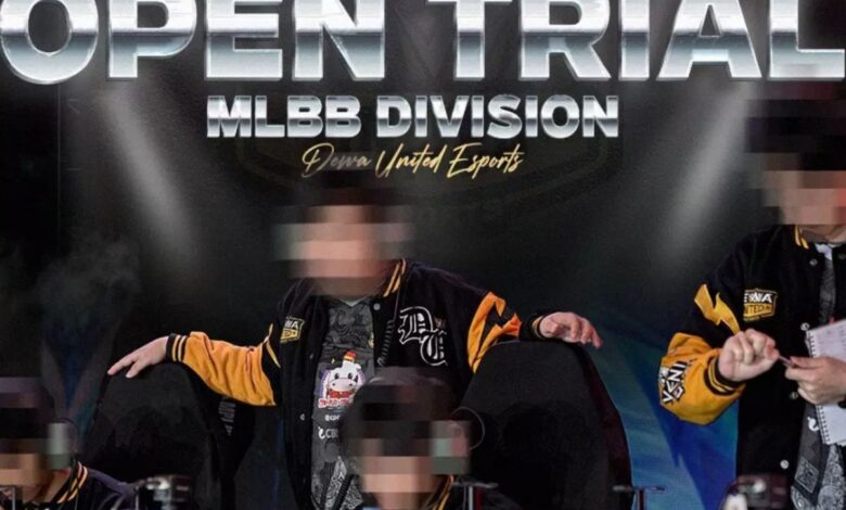 Dewa United Esports mengakses acara Open Trial Divisi MLBB musim 2025
