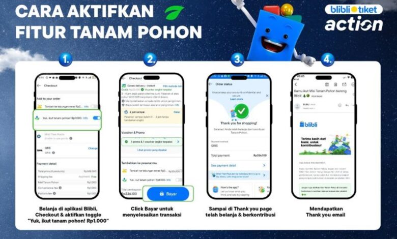 Blibli kenalkan ciri “Tanam Pohon”, belanja sambil jaga lingkungan
