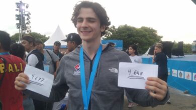 Atlet Amerika Serikat pecahkan rekor globus panjat tebing di pada Bali